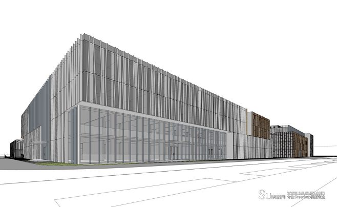 現(xiàn)代辦公樓SU模型設(shè)計(jì)賞析 從SketchUp模型看建筑設(shè)計(jì)的未來趨勢