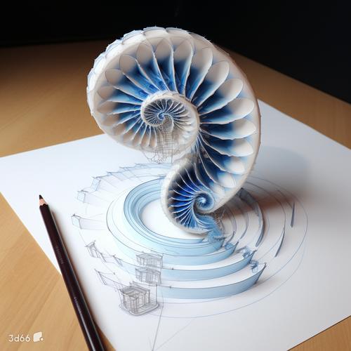 鉛筆與螺旋之舞 3D立體畫中的建筑模型設(shè)計(jì)靈感